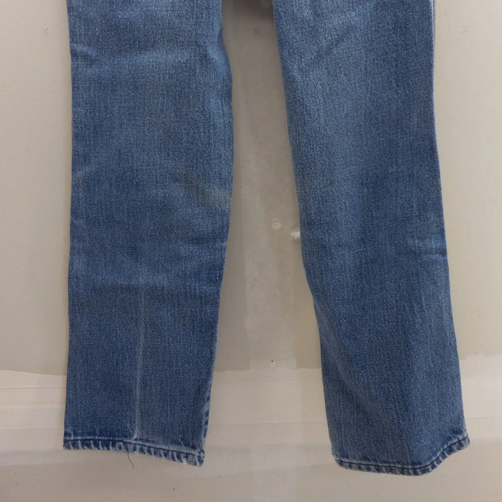 Vintage Wrangler Youth Jeans 10 Regular Made in USA Blue Thrashed 22x23 595BSWR